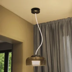 OSRAM LED-Hängelampe DECOR GLOW grau/schwarz Ø 38 cm up/down