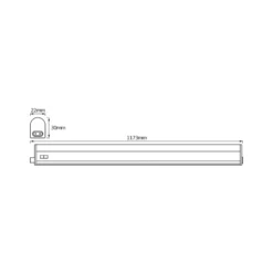 OSRAM LED-Lichtleiste SWITCH BATTEN, 117 cm, 3.000 K, weiß