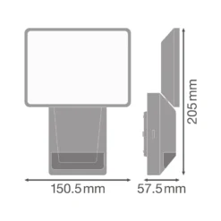 OSRAM LED-Sensor-Außenstrahler ENDURA PRO FLOOD, weiß, 15 W