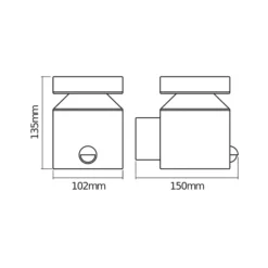 OSRAM LED-Sensor-Außenwandlampe ENDURA STYLE CYLINDER, stahl