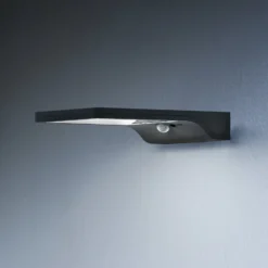 OSRAM LED-Solar-Außenwandleuchte DOORLED, silber Sensor IP44