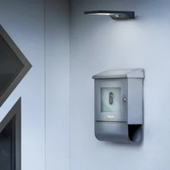 OSRAM LED-Solar-Außenwandleuchte DOORLED, silber Sensor IP44