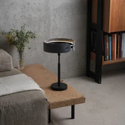 OSRAM LED-Tischlampe Decor Curve Felt, grau, Filz, 3.000 K