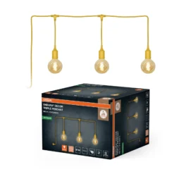 OSRAM Lichterkette ENDURA DECOR, gelb, 7 m, 3-flammig, IP44