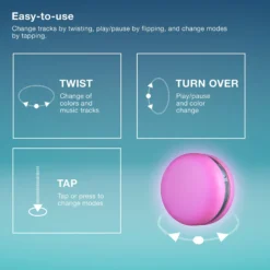 OSRAM SMART+ Bluetooth LED-Lautsprecher MACARON, pink, Akku