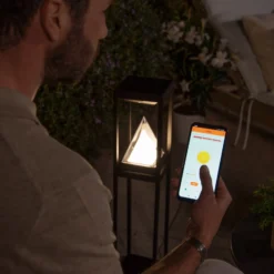 OSRAM SMART+ LED-Solar-Wegeleuchte ALPS, schwarz Sensor IP44