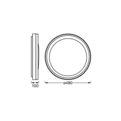 OSRAM SMART+ WiFi Deckenlampe ORBIS ZEST, weiß 50 cm RGB CCT