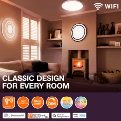 OSRAM SMART+ WiFi ORBIS ULTRA SLIM BACKLIGHT weiß Ø24cm RGBW