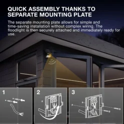 OSRAM Solar-Außenstrahler ENDURA, 30 W, Sensor, 4.000 K IP65