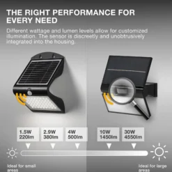 OSRAM Solar-Außenstrahler ENDURA, 30 W, Sensor, 4.000 K IP65