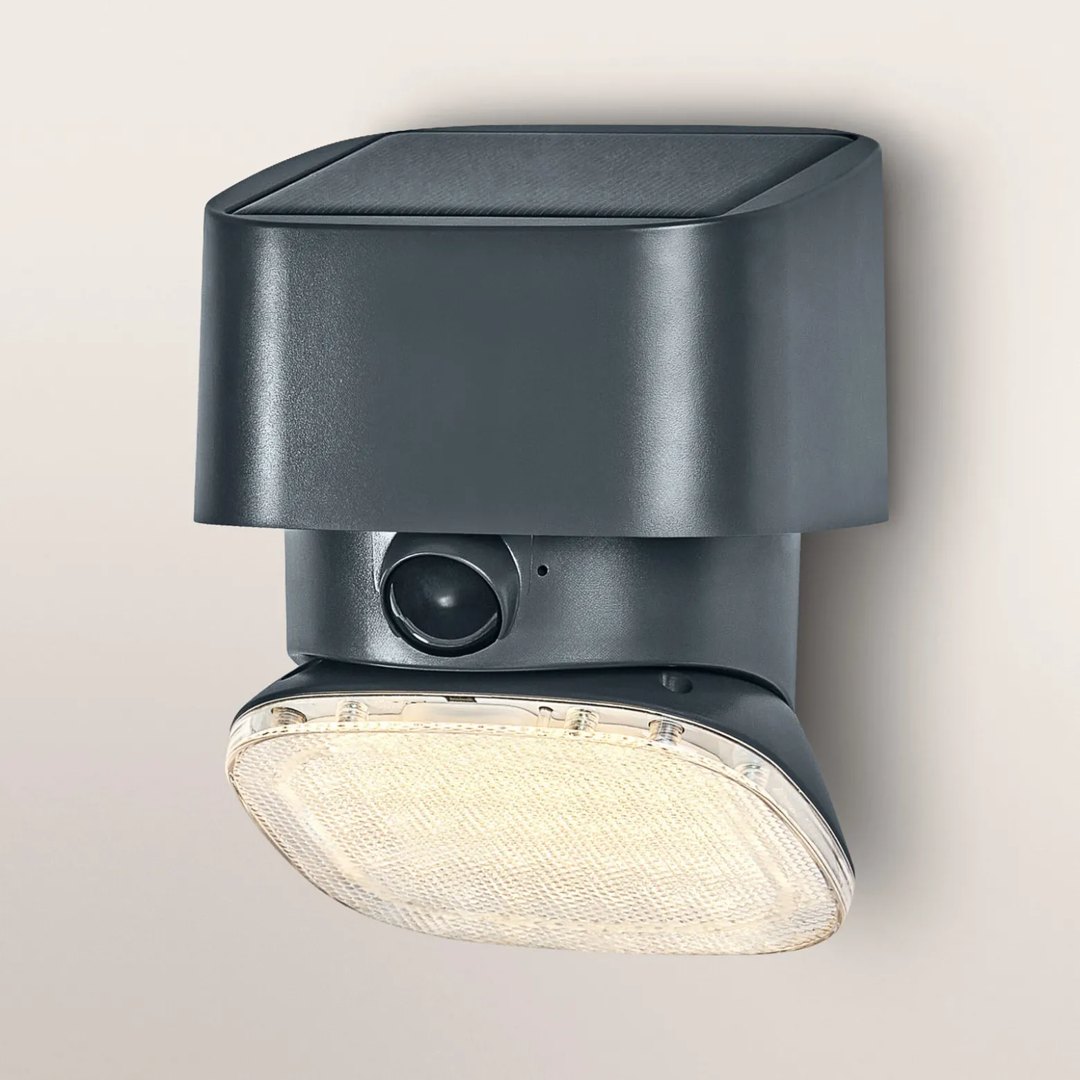 OSRAM Solar-Wandlampe ENDURA STYLE TURN, grau, Sensor, IP54