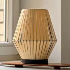 OSRAM Tischleuchte Decor Stripes, beige, Textil, E14