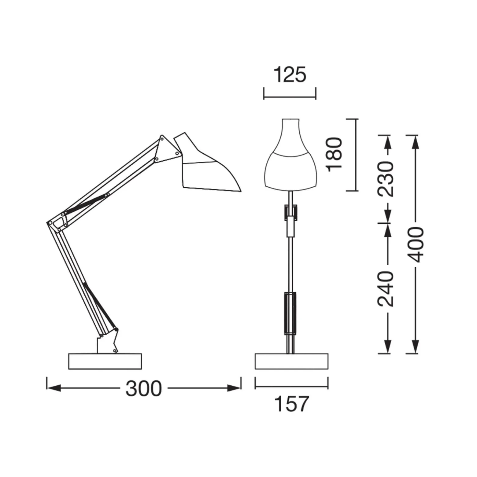OSRAM Tischleuchte Office Line Desk Pear, schwarz, E27