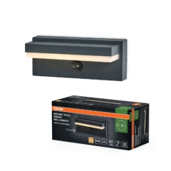 OSRAM Wandlampe ENDURA STYLE ROBUST, Sensor, dunkelgrau IP54