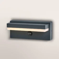 OSRAM Wandlampe ENDURA STYLE ROBUST, Sensor, dunkelgrau IP54