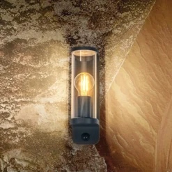 OSRAM Wandleuchte ENDURA CLASSIC TUBULAR, Sensor, dunkelgrau