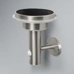 OSRAM Wandleuchte ENDURA STYLE SOLAR DOUBLE CIRCLE edelstahl