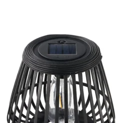 Pauleen LED-Solar-Tischlampe SUNSHINE GLIMMER, schwarz, IP44