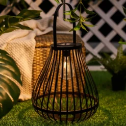 Pauleen LED-Solartischlampe SUNSHINE SPARK schwarz 34cm IP44