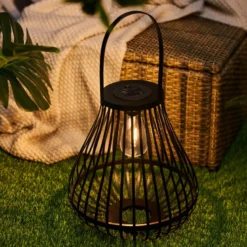 Pauleen LED-Solartischlampe SUNSHINE SPARK schwarz 34cm IP44