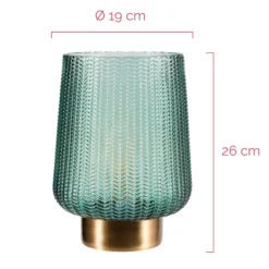 Pauleen Pretty Glamour E27-LED türkis/messing
