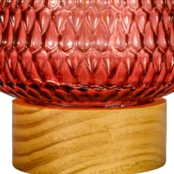 Pauleen Rose Glamour E27-LED Batterie Holzfuß