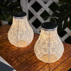 Pauleen Sunshine Blaze LED-Solar-Dekolampe weiß 2x