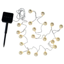 Pauleen Sunshine Glamour Solar-Lichterkette silber