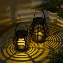 Pauleen Sunshine Glow LED-Solarlaterne, 2 Stück
