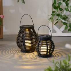 Pauleen Sunshine Glow LED-Solarlaterne, 2 Stück