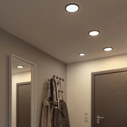 Paulmann Areo LED-Panel rund schwarz 4000K Ø17,5cm