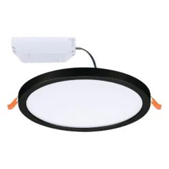 Paulmann Areo LED-Panel rund schwarz 4000K Ø17,5cm