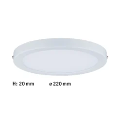 Paulmann Atria LED-Deckenleuchte Ø22cm weiß matt