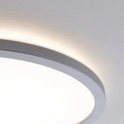 Paulmann Atria Shine LED-Panel, chrom, dimmbar, Ø 42 cm