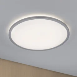 Paulmann Atria Shine LED-Panel, chrom, dimmbar, Ø 42 cm