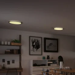 Paulmann Atria Shine LED-Panel, chrom, dimmbar, Ø 42 cm