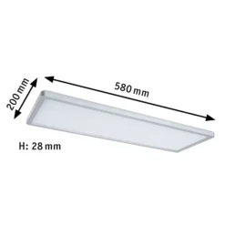 Paulmann Atria Shine Panel dim chrom RGBW 58x20