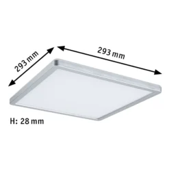 Paulmann Atria Shine Panel on/off chrom 830 29x29