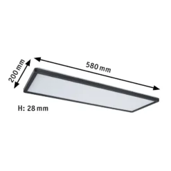 Paulmann Atria Shine Panel 3-step black 830 58x20