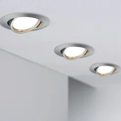 Paulmann Base LED-Einbauspot 3er 3-Step-dim eisen