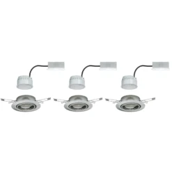 Paulmann Base LED-Einbauspot 3er 3-Step-dim eisen