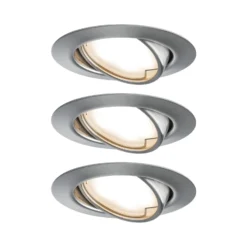 Paulmann Base LED-Einbaustrahler 3er-Set, eisen