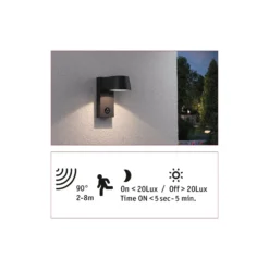 Paulmann Capea LED-Außenwandlampe mit Sensor