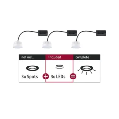 Paulmann Choose Coin LED-Einbau 100° 6W 2.700K 3er