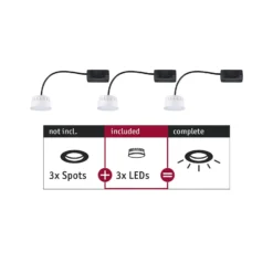 Paulmann Choose Coin LED-Einbau 100° 6W 2.700K 3er