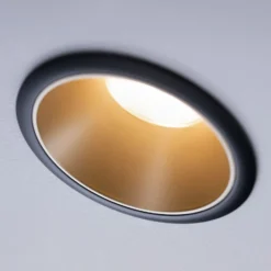 Paulmann Cole LED-Spotlight, gold-schwarz, 3er-Set