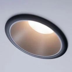 Paulmann Cole LED-Spotlight silber-schwarz 3er-Set