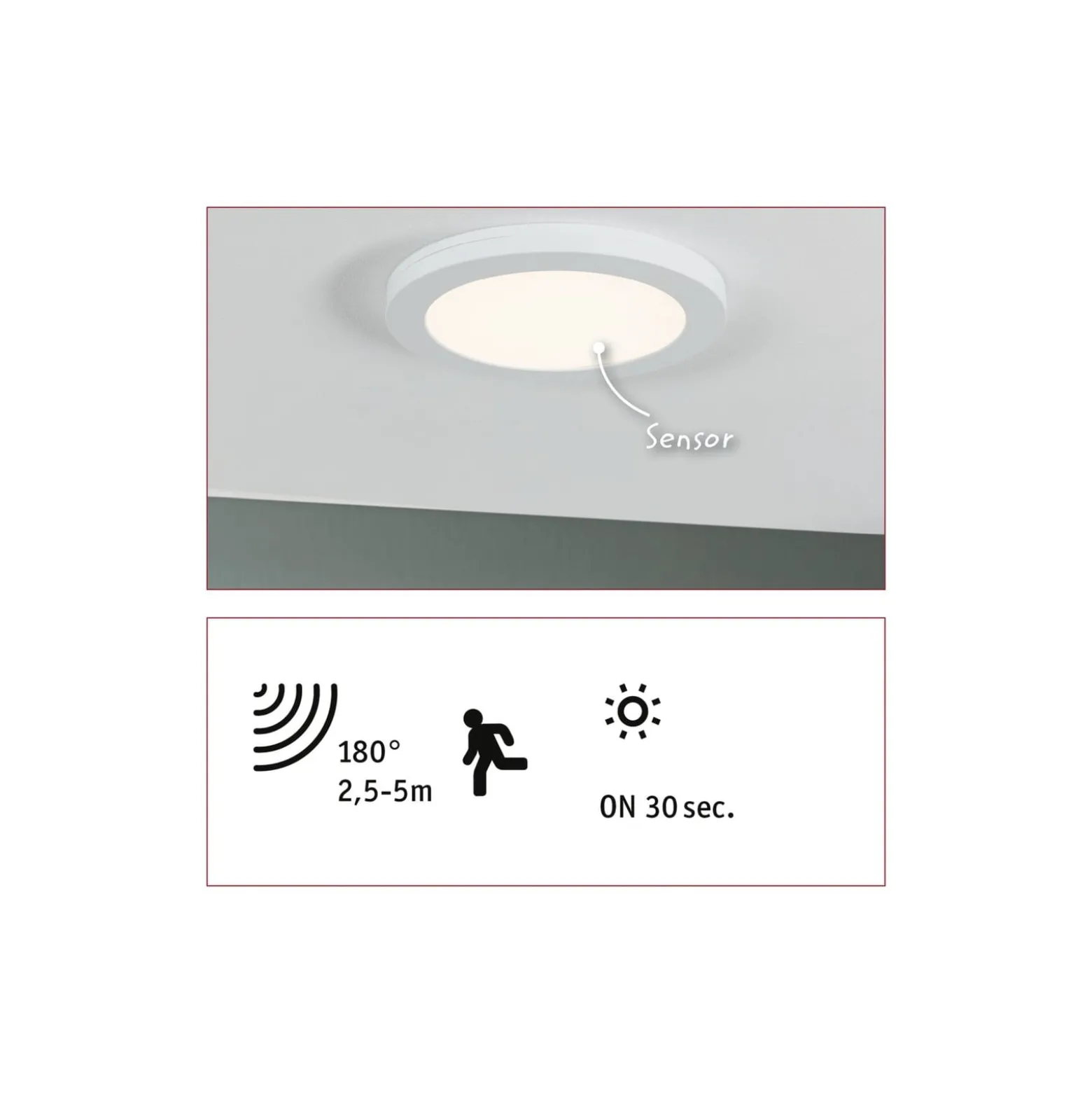 Paulmann Cover it LED-Einbaupanel m. Sensor 22,5cm