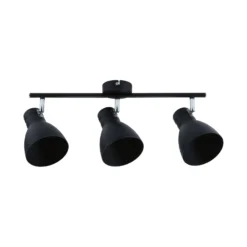 Paulmann Davy Deckenleuchte, schwarz, dreiflammig