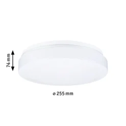 Paulmann Deckenleuchte Axin, Ø 26 cm, weiß, IP44, E27